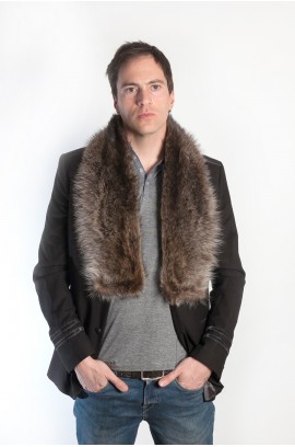 Raccoon fur scarf - unisex